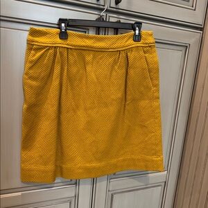 Boden skirt- golden- looks great w navy